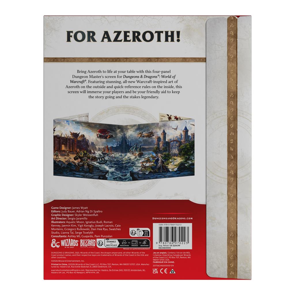 D&D World of Warcraft Master Screen