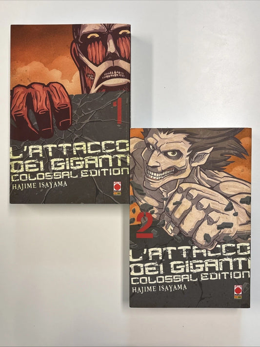 ATTACCO DEI GIGANTI COLOSSAL EDITION N.1 E 2 USATI