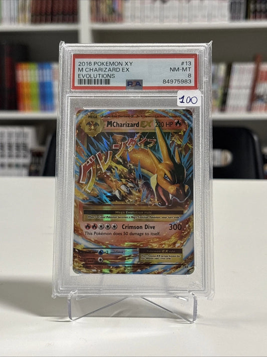 PSA NM-MT 8 M CHARIZARD EX ENG
